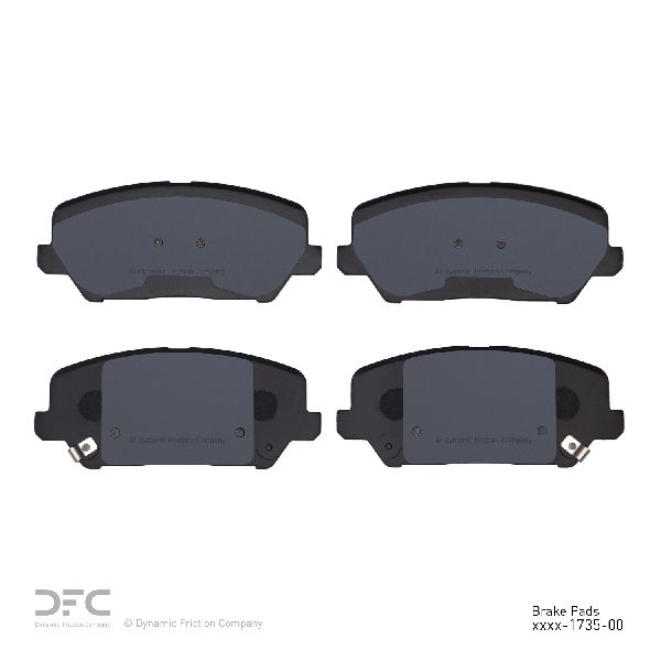 2016-2017 Hyundai Veloster Disc Brake Pad Set - Front (Dynamic Friction)