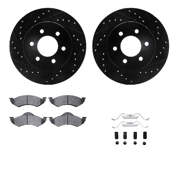 2000-2002 Dodge Durango Disc Brake Kit - Front (Dynamic Friction)
