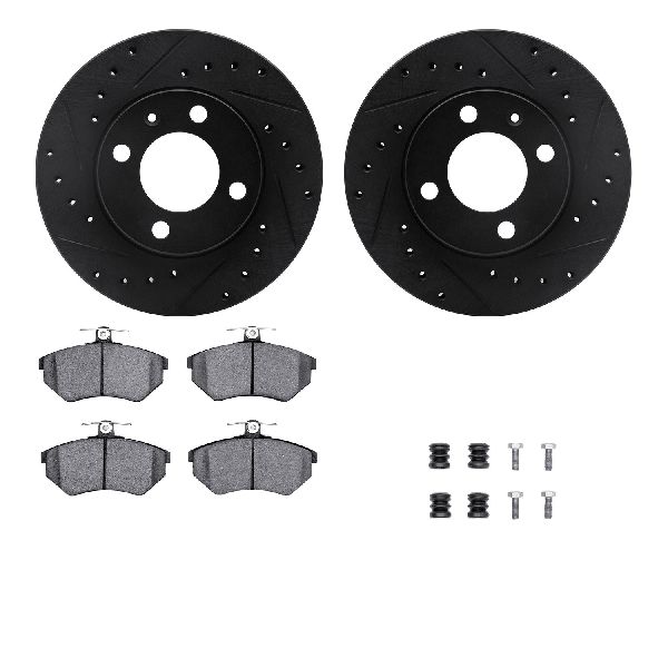 1988 Volkswagen Jetta Disc Brake Kit - Front (Dynamic Friction)