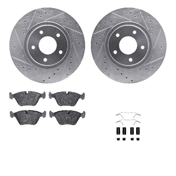 2005-2006 Jaguar XK8 Disc Brake Kit - Front (Dynamic Friction)