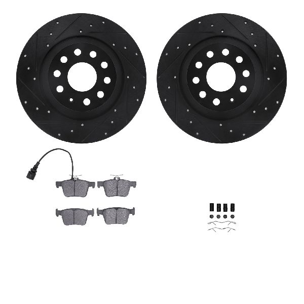 2016-2023 Audi TT Quattro Disc Brake Kit - Rear (Dynamic Friction)