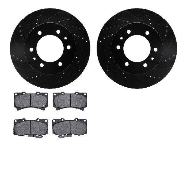 2009-2010 Hummer H3T Disc Brake Kit - Front (Dynamic Friction)