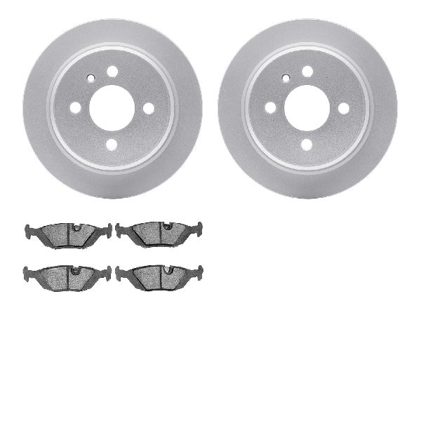 1986-1988 BMW 325 Disc Brake Kit - Rear (Dynamic Friction)