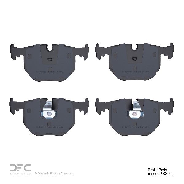 2004-2010 BMW X3 Disc Brake Pad Set - Rear (Dynamic Friction)