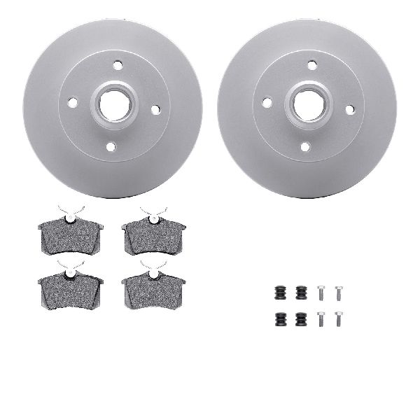 1985-1996 Volkswagen Jetta Disc Brake Kit - Rear (Dynamic Friction)