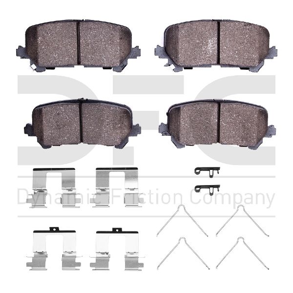 2011-2017 Honda Odyssey Disc Brake Pad Set - Rear (Dynamic Friction)