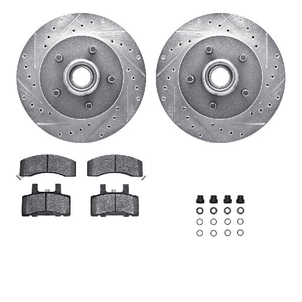 1998-2000 Chevrolet Tahoe Disc Brake Kit - Front (Dynamic Friction)