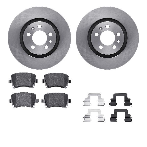 2012-2016 Volkswagen CC Disc Brake Kit - Rear (Dynamic Friction)