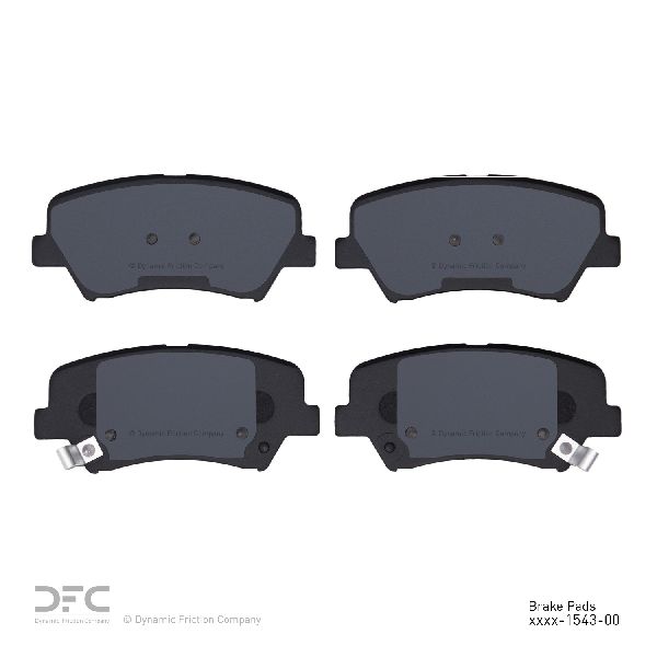 2012-2015 Hyundai Veloster Disc Brake Pad Set - Front (Dynamic Friction)