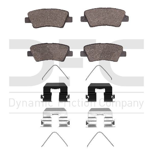 2012-2017 Hyundai Azera Disc Brake Pad Set - Rear (Dynamic Friction)
