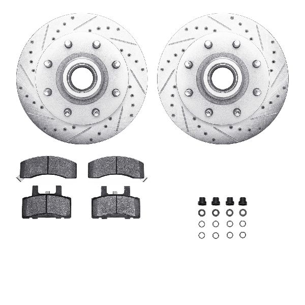 1991-1996 Chevrolet C3500hd Disc Brake Kit - Front (Dynamic Friction)