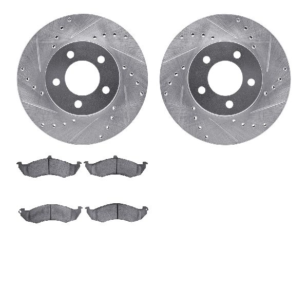 1991-1992 Mercury Cougar Disc Brake Kit - Front (Dynamic Friction)