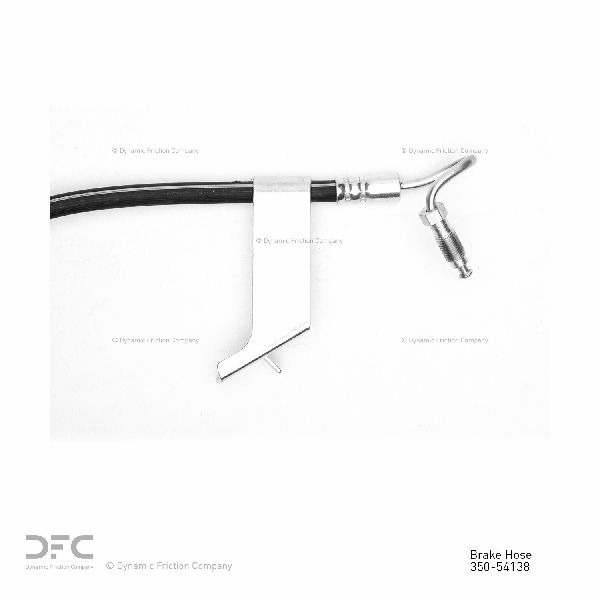 1989-1992 Mercury Cougar Brake Hydraulic Hose - Rear Right or Rear Right Lower (Dynamic Friction)