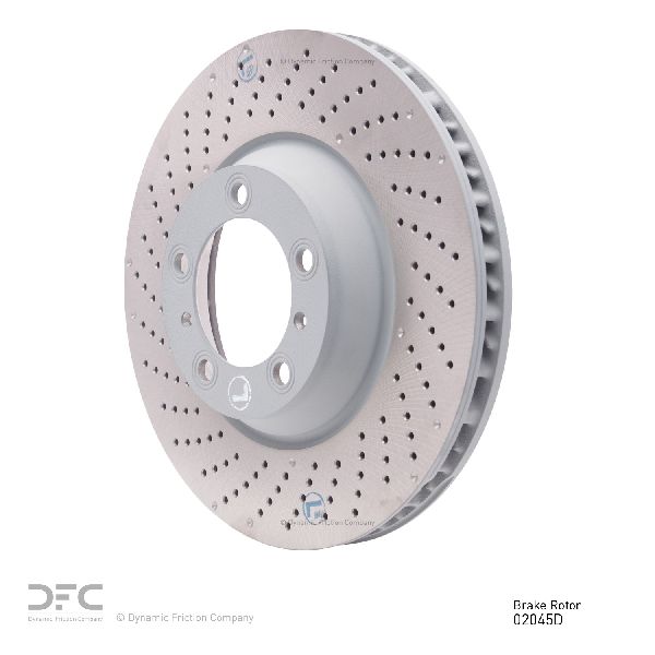 2007-2013 Porsche 911 Disc Brake Rotor - Front Left (Dynamic Friction)