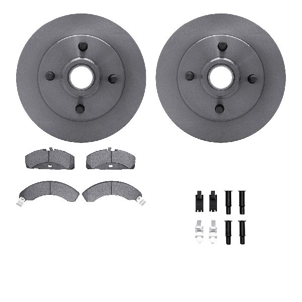 1979-1981 Mercury Capri Disc Brake Kit - Front (Dynamic Friction)