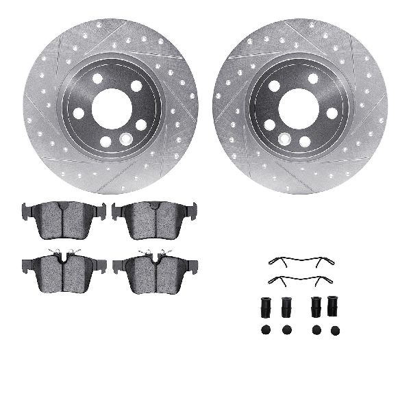 2018-2020 Jaguar E-Pace Disc Brake Kit - Rear (Dynamic Friction)