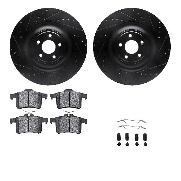 2010-2015 Jaguar XF Disc Brake Kit - Rear (Dynamic Friction)