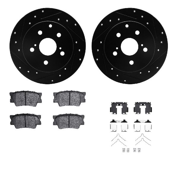 2006-2018 Toyota RAV4 Disc Brake Kit - Rear (Dynamic Friction)
