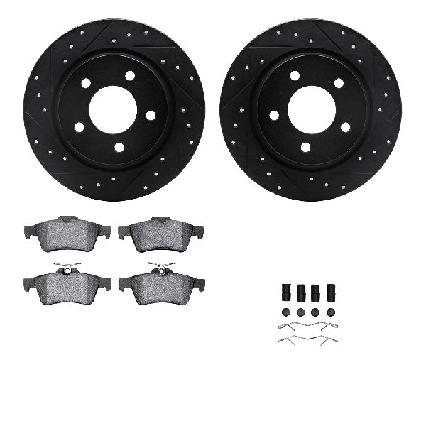 2007-2013 Mazda 3 Disc Brake Kit - Rear (Dynamic Friction)
