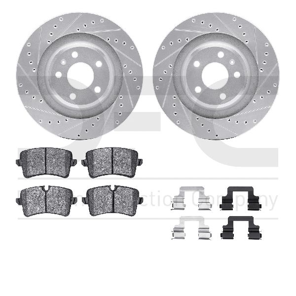 2014-2018 Audi A6 Disc Brake Kit - Rear (Dynamic Friction)