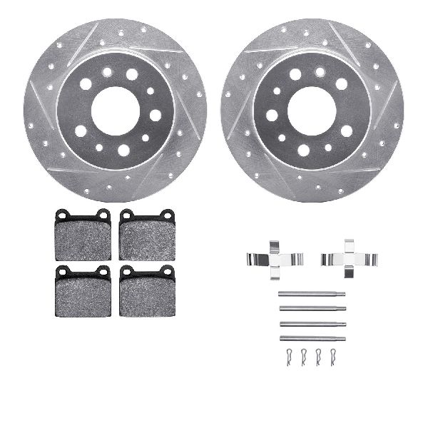 1988-1991 Mercedes-Benz 300SE Disc Brake Kit - Rear (Dynamic Friction)