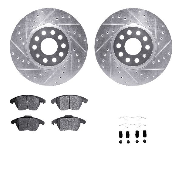 2006-2014 Volkswagen GTI Disc Brake Kit - Front (Dynamic Friction)