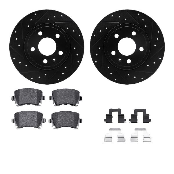 2000-2009 Audi A4 Disc Brake Kit - Rear (Dynamic Friction)