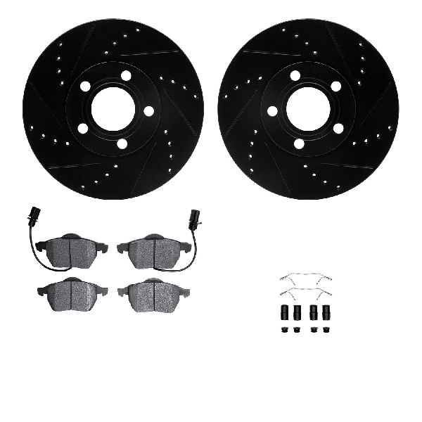 1999-2005 Volkswagen Passat Disc Brake Kit - Front (Dynamic Friction)