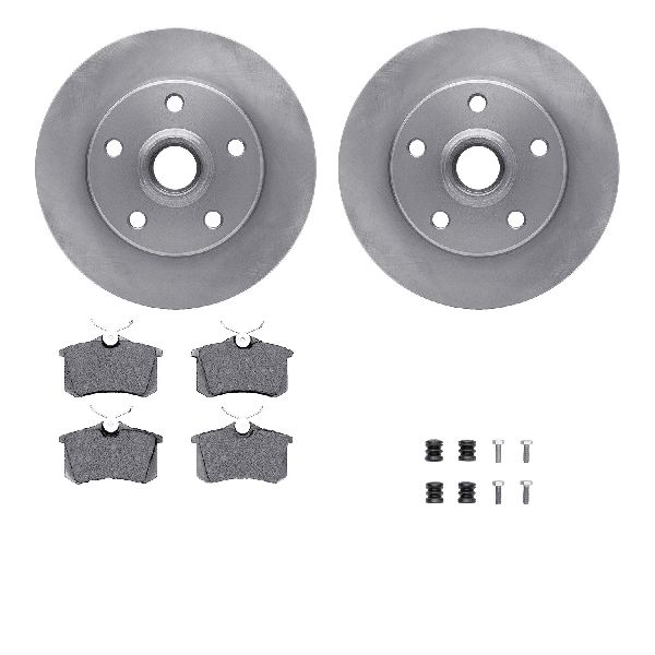 1997-1998 Volkswagen Jetta Disc Brake Kit - Rear (Dynamic Friction)