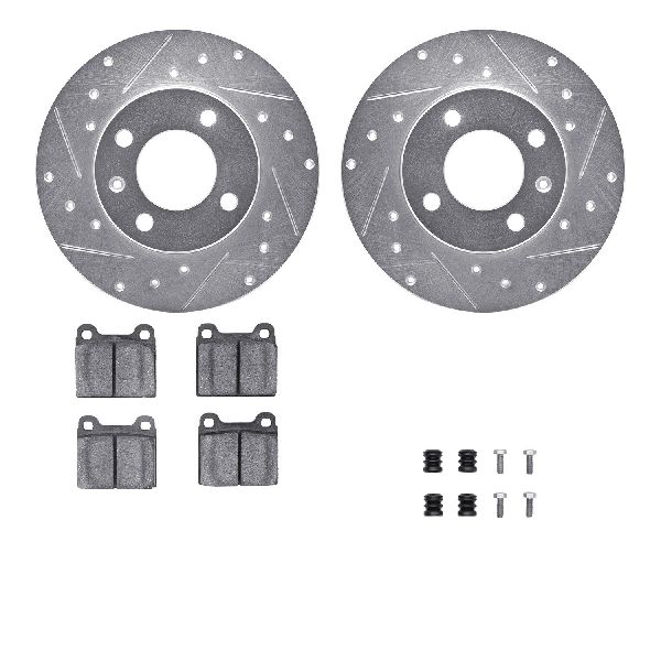 1977 Audi Fox Disc Brake Kit - Front (Dynamic Friction)