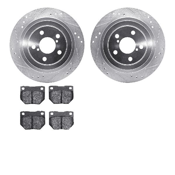 2006-2007 Subaru Impreza Disc Brake Kit - Rear (Dynamic Friction)