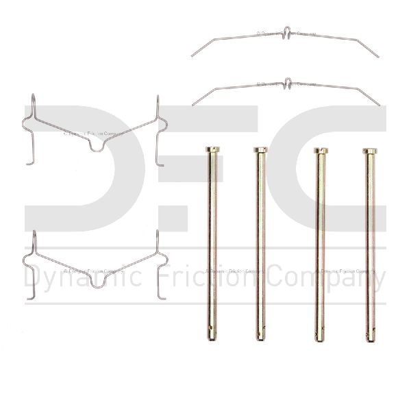 2001-2002 Toyota Sequoia Disc Brake Hardware Kit - Front (Dynamic Friction)