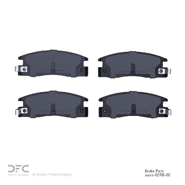 1989-1995 Isuzu Pickup Disc Brake Pad Set - Rear (Dynamic Friction)