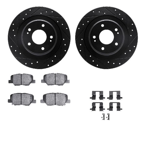 2013-2024 Mitsubishi Outlander Sport Disc Brake Kit - Rear (Dynamic Friction)