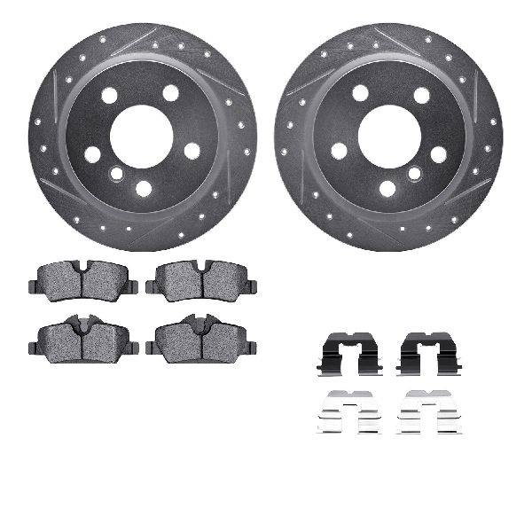 2014-2022 Mini Cooper Disc Brake Kit - Rear (Dynamic Friction)
