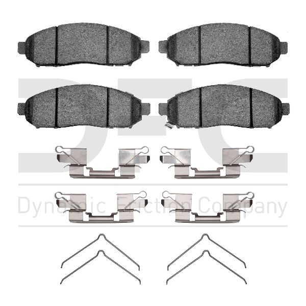 2015-2018 Chevrolet City Express Disc Brake Pad Set - Front (Dynamic Friction)