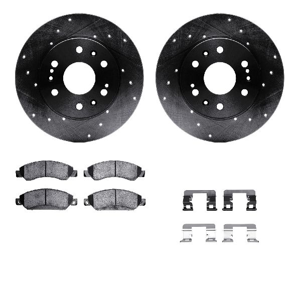 2007-2008 Chevrolet Tahoe Disc Brake Kit - Front (Dynamic Friction)
