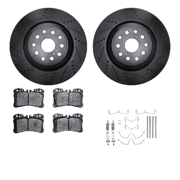 2008-2016 Lexus LS600h Disc Brake Kit - Front (Dynamic Friction)