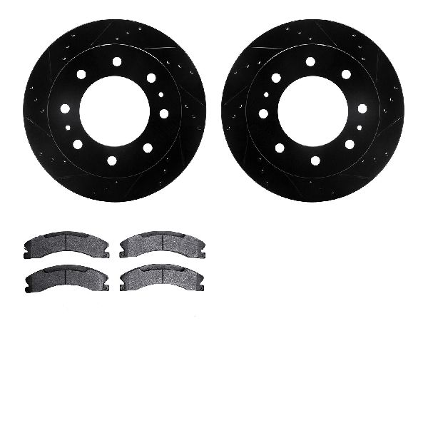 2011-2019 GMC Sierra 2500 HD Disc Brake Kit - Rear (Dynamic Friction)