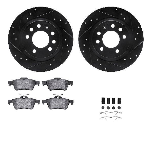 2007-2010 Saturn Sky Disc Brake Kit - Rear (Dynamic Friction)