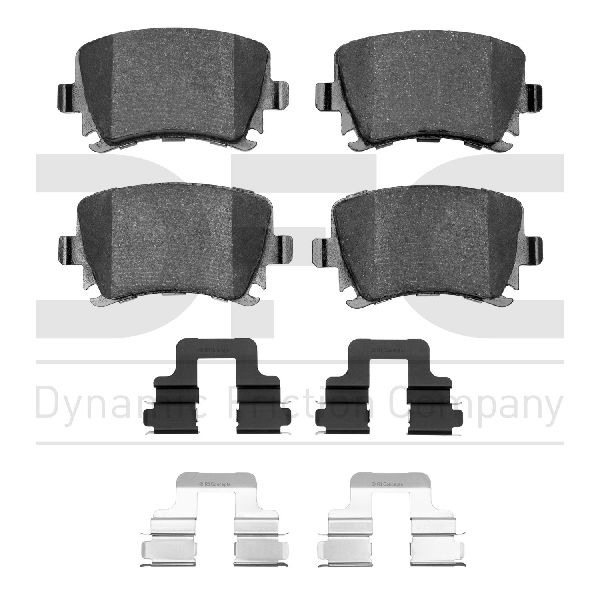 2006-2011 Audi A6 Disc Brake Pad Set - Rear (Dynamic Friction)