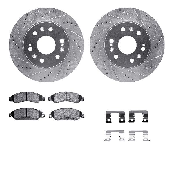 2007-2008 Chevrolet Tahoe Disc Brake Kit - Front (Dynamic Friction)