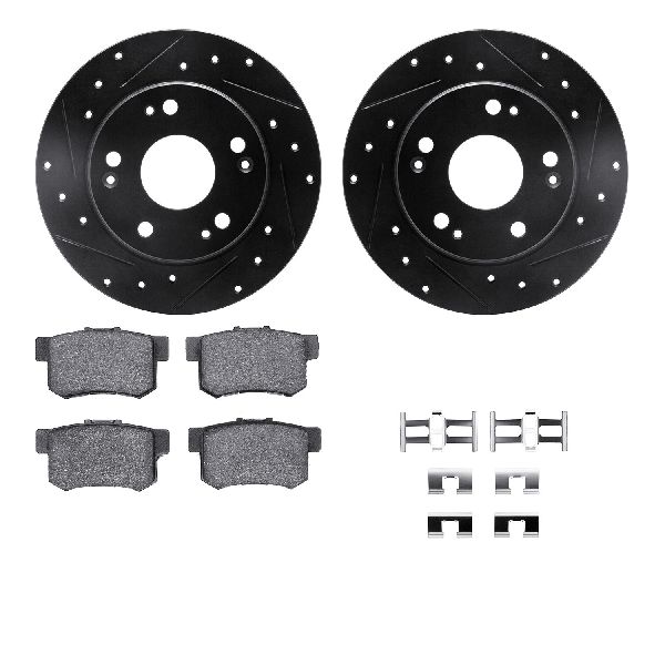 2004-2008 Acura TSX Disc Brake Kit - Rear (Dynamic Friction)