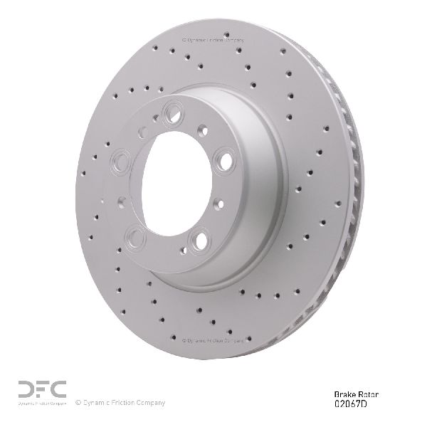 1999-2023 Porsche 911 Disc Brake Rotor - Rear Left (Dynamic Friction)