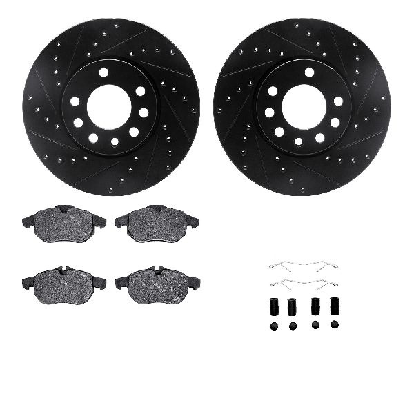 2006-2011 Saab 9-3 Disc Brake Kit - Front (Dynamic Friction)