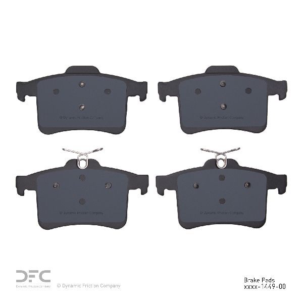 2010-2015 Jaguar XF Disc Brake Pad Set - Rear (Dynamic Friction)
