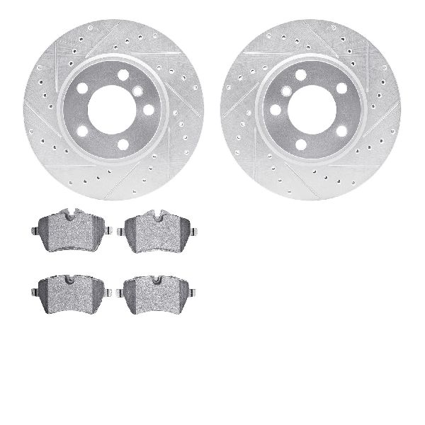 2013-2016 Mini Cooper Paceman Disc Brake Kit - Front (Dynamic Friction)