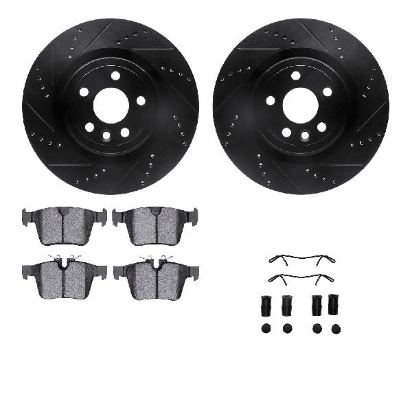 2017-2020 Jaguar F-Pace Disc Brake Kit - Rear (Dynamic Friction)