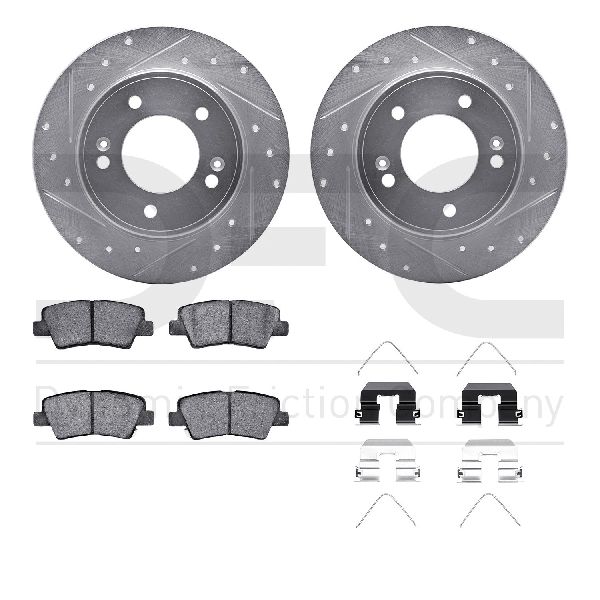 2011-2020 Hyundai Elantra Disc Brake Kit - Rear (Dynamic Friction)