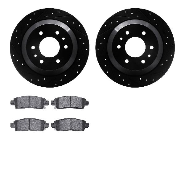 2002-2009 GMC Envoy Disc Brake Kit - Rear (Dynamic Friction)